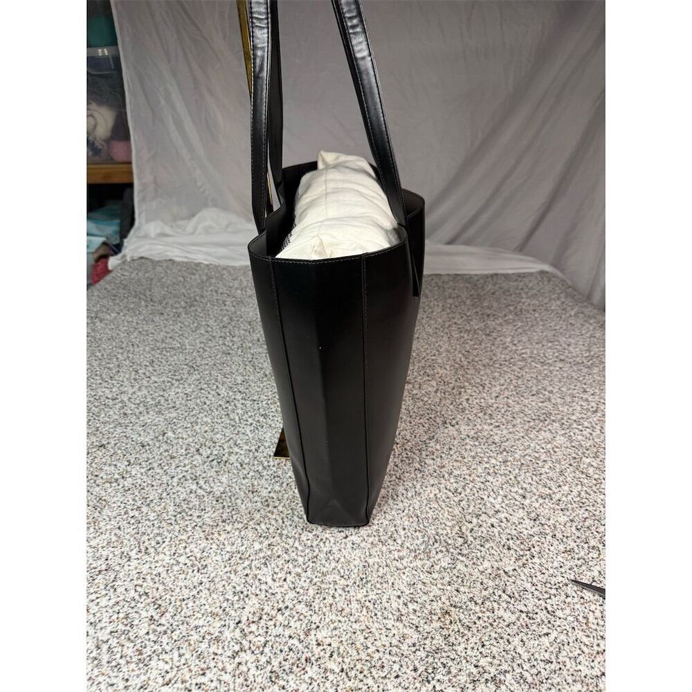 Carolina Herrera Good Girl Black Tote Bag w/ Gold Logo Women's Large​ - Picture 3 of 8